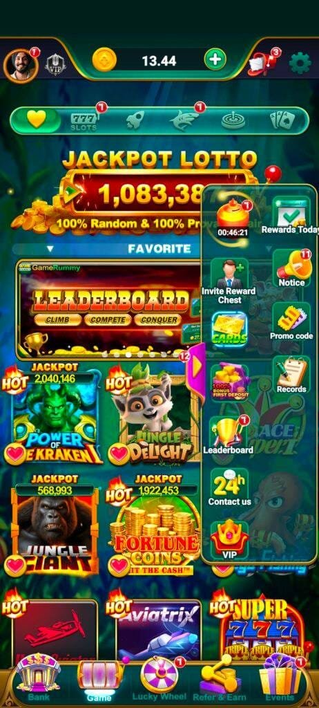 Hello Rummy App Lobby