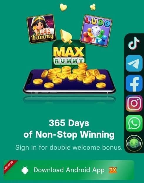 Max Rummy App Interface